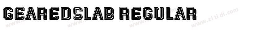 GearedSlab Regular字体转换